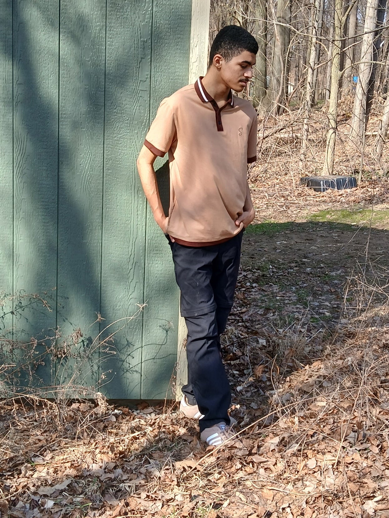 Short Sleeve "Coffee" Polo