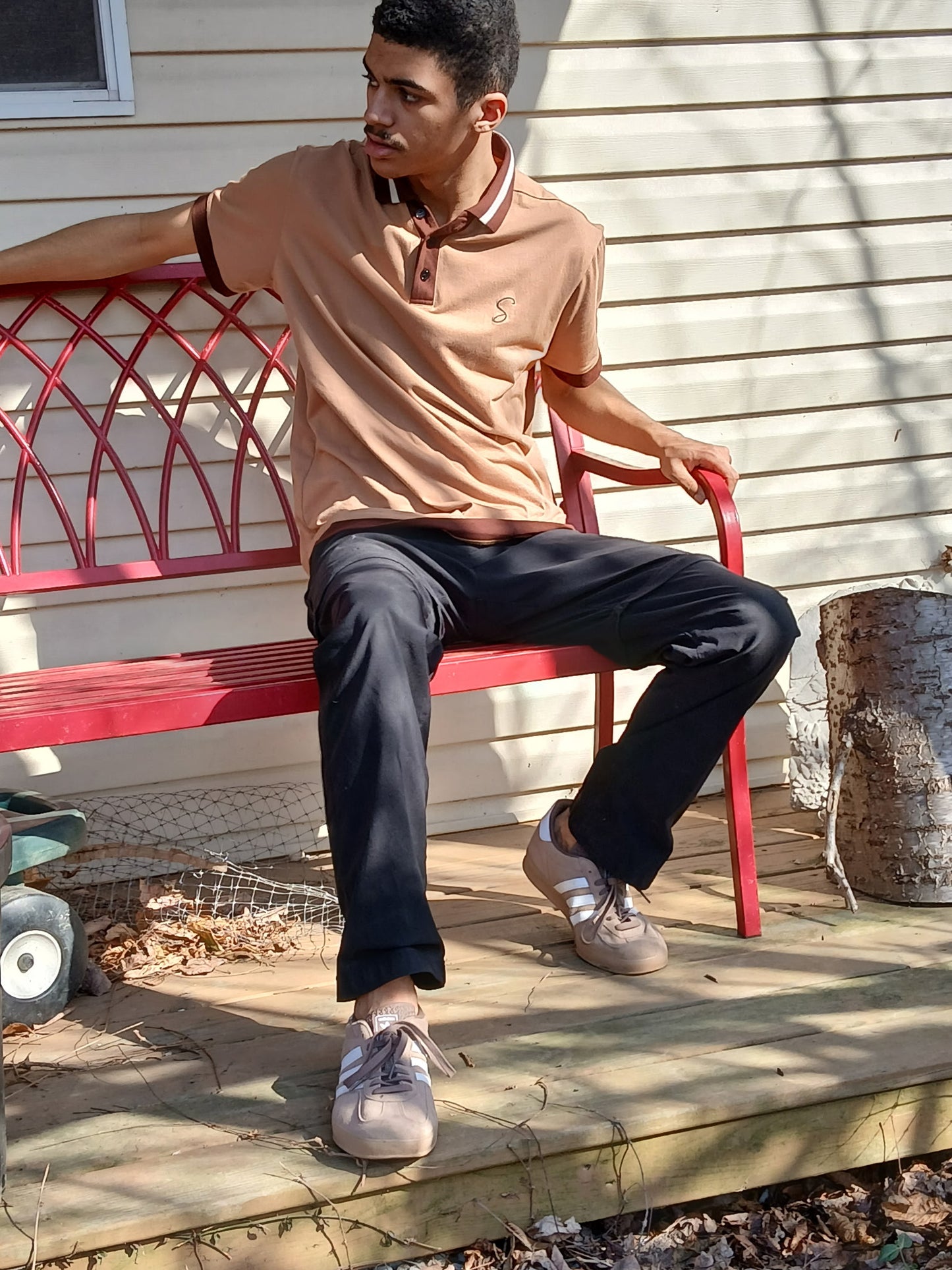 Short Sleeve "Coffee" Polo