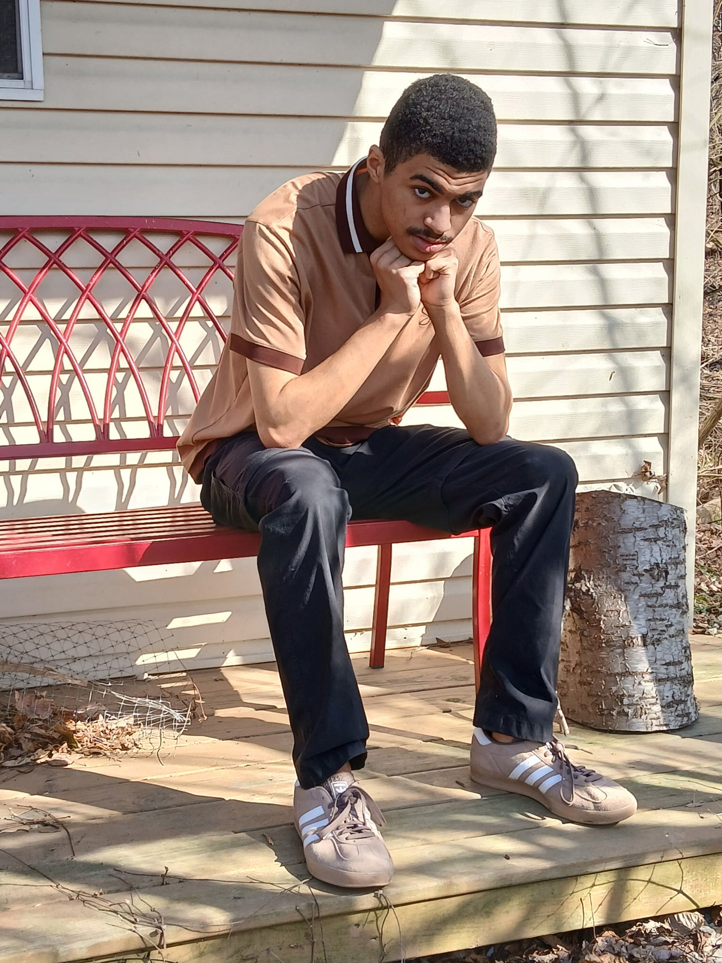 Short Sleeve "Coffee" Polo